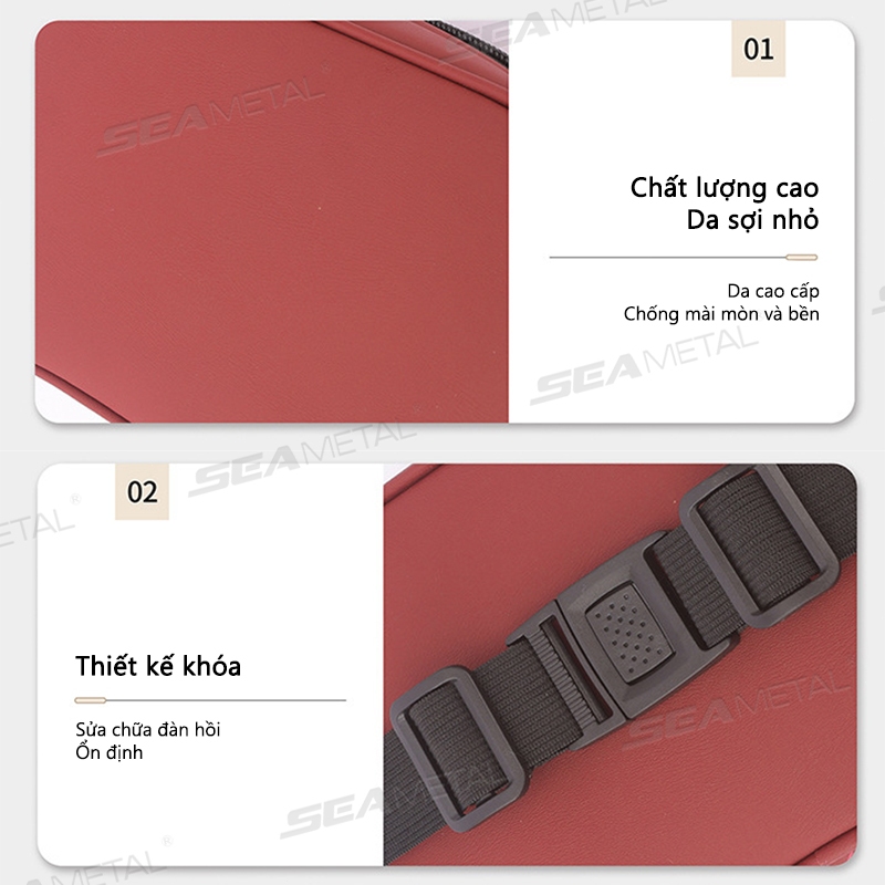 Hộp đựng khăn giấy ô tô SEAMETAL Khăn giấy nội thất ô tô Khăn giấy tổ chức Trang trí Phụ kiện ô tô