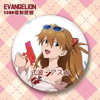 Eva Neon Genesis Evangelion Ayanami Rei Soryu Asuka Langley Nagisa Kaworu Tinplate Kim Loại Huy Hiệu Pin Trâm Anime Ngoại Vi Sưu Tập Quà Tặng