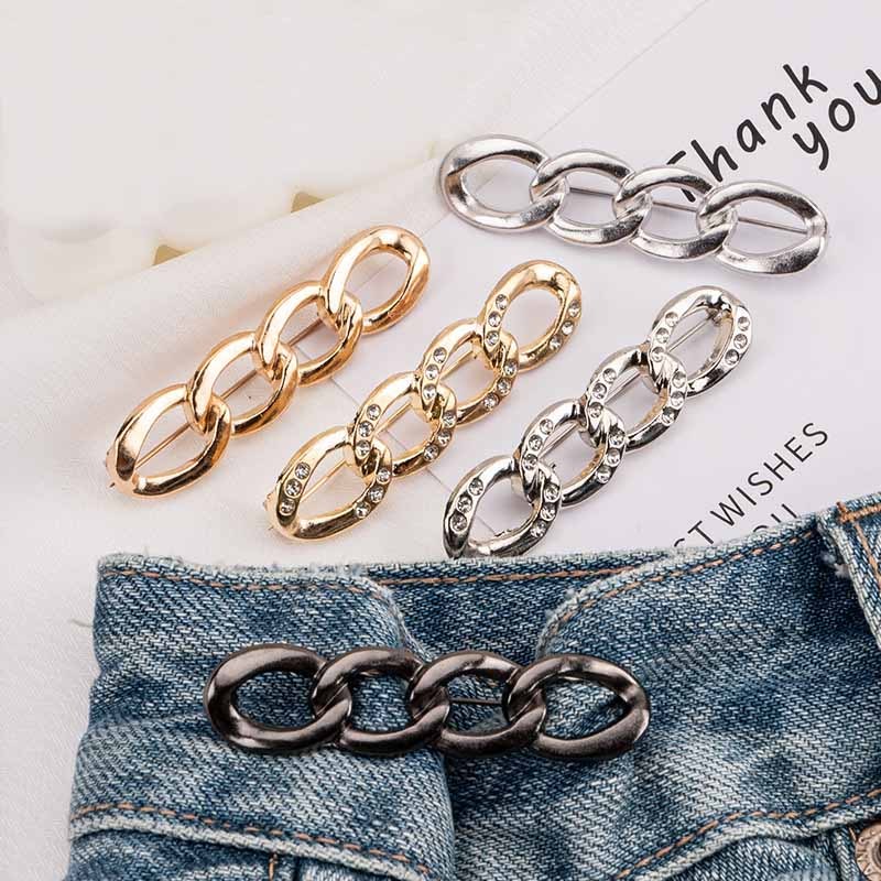 [Yunyuan] Phiên bản mới của Dây chuyền kim cương Pin Khóa thắt lưng Dây chuyền hợp kim có thể tháo rời Công cụ thắt lưng liền mạch không cần đinh Thích hợp cho những thay đổi kích thước eo