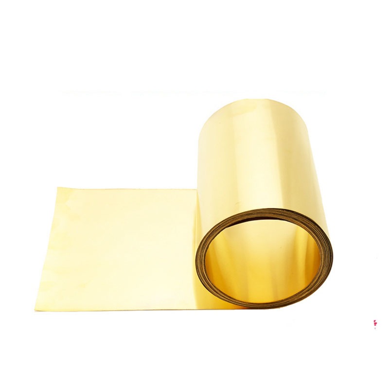 1meter Đồng Thau Dải Đồng Thau Tấm Đồng Da Đồng Thau Kim Loại Mỏng Tấm Lá Cho Lá Cắt Laser Dày 0.3 / 0.4 / 0.5 / 0.6mm Chiều Rộng 5-120 mm