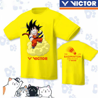 Áo Sơ Mi Victor 2024 Nhanh Khô YY Quần Áo Cầu Lông Lưới Nhanh Khô Quần Áo Tập Thể Thao Áo Sơ Mi Văn Hóa Nhóm Mua Câu Lạc Bộ In Hình Thể Thao