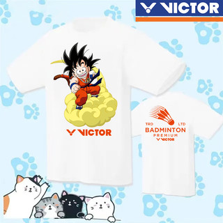 Áo Sơ Mi Victor 2024 Nhanh Khô YY Quần Áo Cầu Lông Lưới Nhanh Khô Quần Áo Tập Thể Thao Áo Sơ Mi Văn Hóa Nhóm Mua Câu Lạc Bộ In Hình Thể Thao