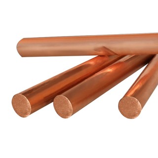 T2 Thanh đồng tím Đường kính kim loại màu đỏ Thanh tròn bằng đồng Đường kính xử lý kim loại 6-18mm Chiều dài 100 / 150 / 200 / 250mm