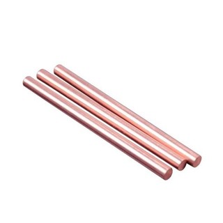 T2 Thanh đồng tím Đường kính kim loại màu đỏ Thanh tròn bằng đồng Đường kính xử lý kim loại 6-18mm Chiều dài 100 / 150 / 200 / 250mm