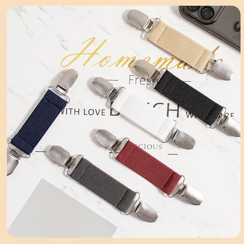 【 Yunyuan 】 Đầm Thời Trang Đa Năng Dây Rút Phù Hợp Với Khăn Kẹp Cổ Áo Cardigan Retro Kẹp Lưng Dây Rút Khăn Choàng Kẹp Găng Tay