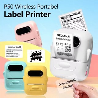 Máy in mã vạch Marklife P50 mini cầm tay, kết nối Bluetooth không dây, in nhãn dán nhiệt