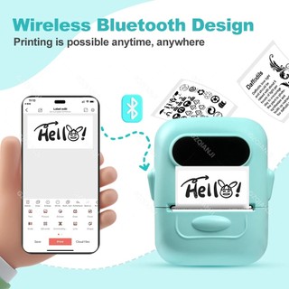 Máy in mã vạch Marklife P50 mini cầm tay, kết nối Bluetooth không dây, in nhãn dán nhiệt