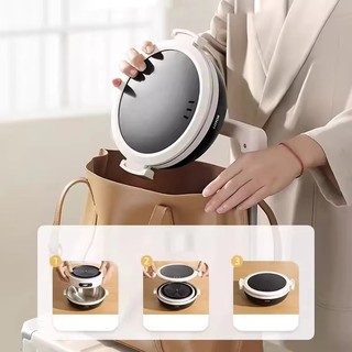 Xiaomi Youpin Lotion Split Nồi Điện Có Thể Gập Lại Nồi Điện Đa Năng Nồi Lớn 1.2L Nồi Đa Năng Di Động Du Lịch Gấp Nồi Cơm Điện Chia Lẩu Inox 304 E