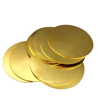 Đĩa đồng thau Đĩa tròn Đồng thau Vòng tròn Đĩa đệm Đồng thau Tấm tròn Bảng kim loại DIY Dia 10-200mm Độ dày 0,3 / 0,5 / 0,8 / 1mm