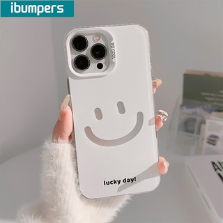 ibumpers Ốp Lưng Iphone Cute Mặt Cười Hoạ Tiết Ốp Điện Thoại IMD Cứng Trơn Chống Bẩn Chống Sốc Cho Iphone 15 14 12 13 11 Pro Max