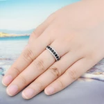 Lohaspie Trang Sức Thật 1.2 Carats Nhẫn Bạc 925 Nữ Nguyên Bản Tự Nhiên Màu Đen Spinel Nhẫn Bạc 925 Trang Sức Có Đá Quà Tặng Sinh Nhật Cho Nữ Bạc 925 Trang Sức Chính Hãng — ảnh 7