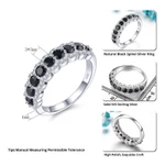 Lohaspie Trang Sức Thật 1.2 Carats Nhẫn Bạc 925 Nữ Nguyên Bản Tự Nhiên Màu Đen Spinel Nhẫn Bạc 925 Trang Sức Có Đá Quà Tặng Sinh Nhật Cho Nữ Bạc 925 Trang Sức Chính Hãng — ảnh 6