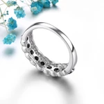 Lohaspie Trang Sức Thật 1.2 Carats Nhẫn Bạc 925 Nữ Nguyên Bản Tự Nhiên Màu Đen Spinel Nhẫn Bạc 925 Trang Sức Có Đá Quà Tặng Sinh Nhật Cho Nữ Bạc 925 Trang Sức Chính Hãng — ảnh 3