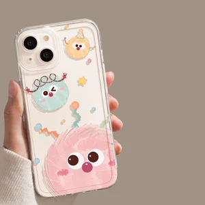 ibumpers Ốp lưng Iphone đẹp hài hước hoạt hình In hình Trong Suốt Ốp điện thoại TPU Silicone Mềm Chống sốc Chống bẩn Cho Iphone 15 14 12 13 11 Pro Max IP 7 8 Plus Iphon X XS XR