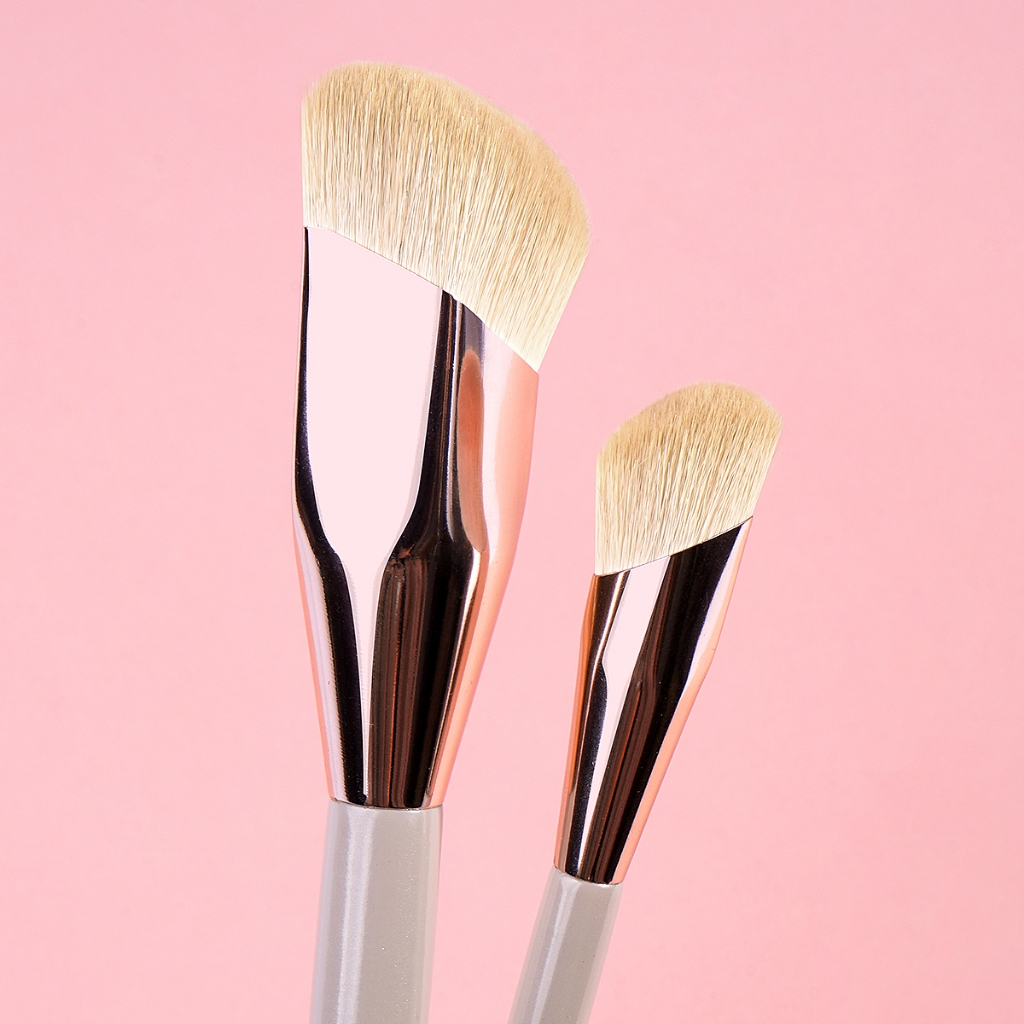 Cọ makeup chuyên nghiệp MAANGE Bộ 2 cọ trang điểm mặt kim cương 52294
