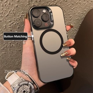 Ốp Lưng Cho VIVO V40 V40 Pro Chất Liệu Silicon Mờ TPU Vỏ Điện Thoại Thẩm Mỹ Thiết Kế Mới Của Vòng Hút Từ Tính Cho Điện Thoại Di Động