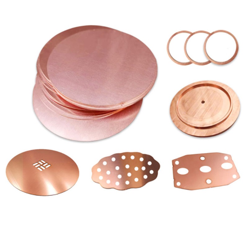 Đĩa đồng T2 Tấm tròn bằng đồng nguyên chất Độ dày tấm tròn 0,3mm - Đường kính 1mm 10-200mm