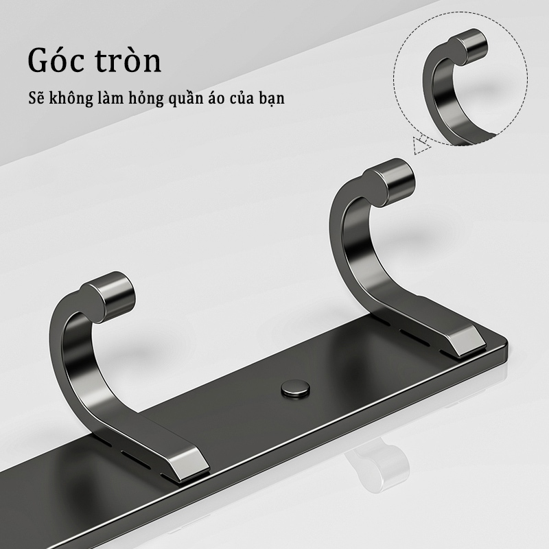 Ảnh MEIDOO Móc nhôm kim loại, móc treo tường, không khoan phù hợp cho phòng tắm và sau cửa, không rỉ sét 4
