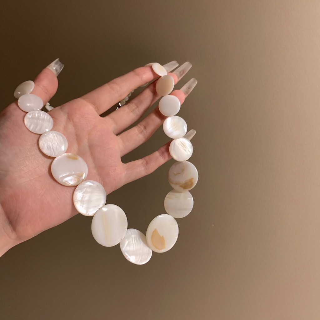 [Jewbeauty] Vòng cổ vỏ tự nhiên gió ngày lễ bên bờ biển dành cho nữ thời trang mùa hè nhỏ tươi xương đòn chuỗi niche trang sức cao cấp