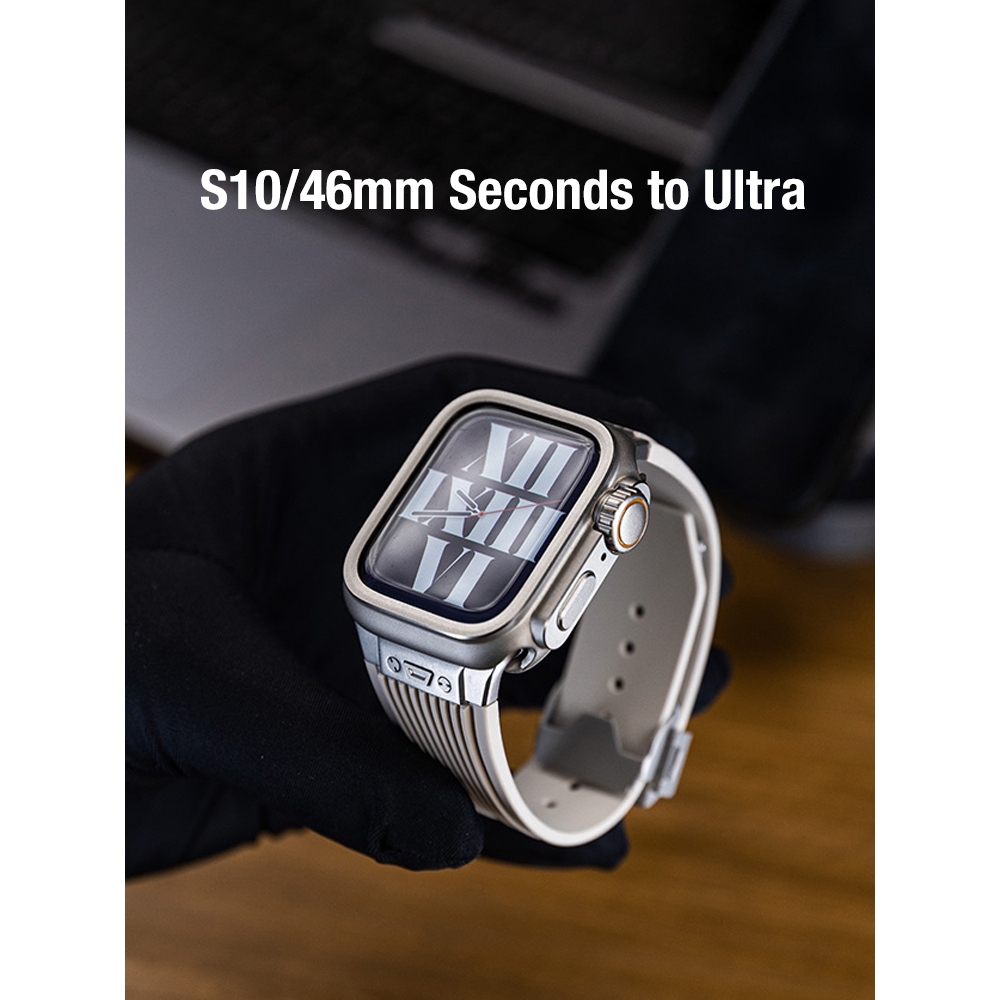 Nam Iwatch Siêu Đồng Hồ Chống Sốc Chống Va Chạm Bao Gồm Tất Cả Phim Vỏ Bảo Vệ Tích Hợp Cho Apple Watch S11 S10 46mm Iwatch Band