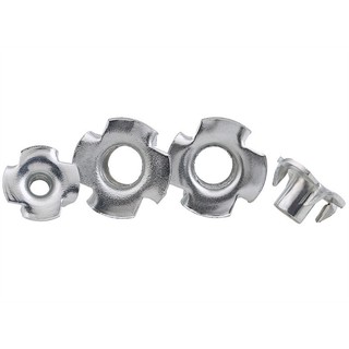 M3 M4 M5 M6 M8 M10 Mạ Kẽm Bốn Móng Vuốt Đai Ốc T-Dành Mù Chèn T-Nut Cho Gỗ Nội Thất Phần Cứng