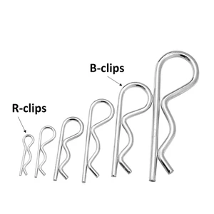 Thép R Loại Lò Xo Cotter Pin Sóng Hình Chia Kẹp Tóc Máy Kéo Pin Cho Xe M1 M1.2 M1.6 M1.8 M2 M3 M4 M5 M6