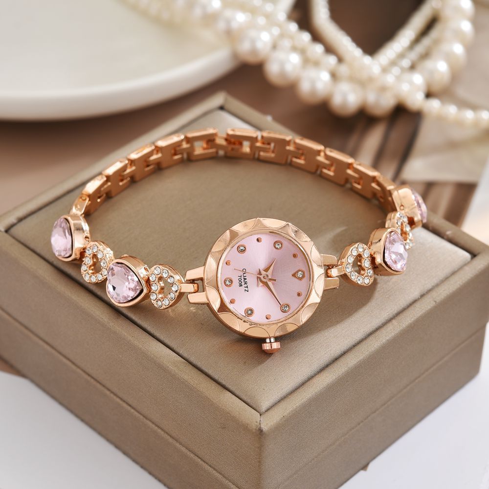 Đồng hồ đeo tay giả đá quý phong cách Hàn Quốc dành cho nữ Đồng hồ đeo tay nhỏ và thời trang Nữ sinh trung học cơ sở Đồng hồ tối giản dành cho nữ