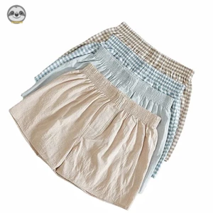 Quần Lót boxer cotton Màu Trơn Phong Cách muji Nhật Bản Cho Nam