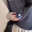 Vòng cổ mặt Vòng cổ bạc tình yêu bằng vải nữ Vòng cổ áo len cổ dài nhẹ sang trọng cao cấp đơn giản 100 kèm phụ kiện