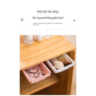 Hộc Dán Ngăn Bàn Ngăn Kéo Bàn Mini Để Văn Phòng Phẩm Lưu Trữ Đồ Tiện Ích Mini desk drawers【Chiosala12】