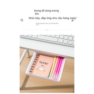 Hộc Dán Ngăn Bàn Ngăn Kéo Bàn Mini Để Văn Phòng Phẩm Lưu Trữ Đồ Tiện Ích Mini desk drawers【Chiosala12】