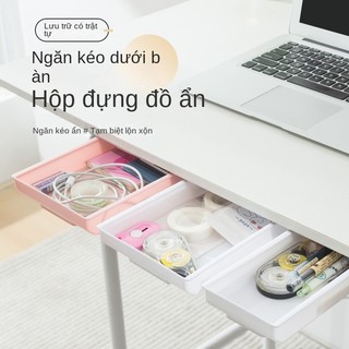 Hộc Dán Ngăn Bàn Ngăn Kéo Bàn Mini Để Văn Phòng Phẩm Lưu Trữ Đồ Tiện Ích Mini desk drawers【Chiosala12】