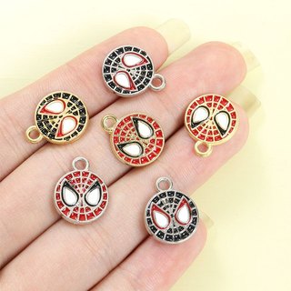 10 Chiếc Dễ Thương Nhỏ Nhện / Nọc Độc Thiết Kế Men Quyến Rũ Anime Chủ Đề Vòng Cổ Vòng Tay Móc Khóa Túi Phụ Kiện DIY Nhỏ Giọt Dầu Hợp Kim Mặt Dây Chuyền - Quà Tặng Lý Tưởng Cho Nam Và Thanh Thiếu Niên