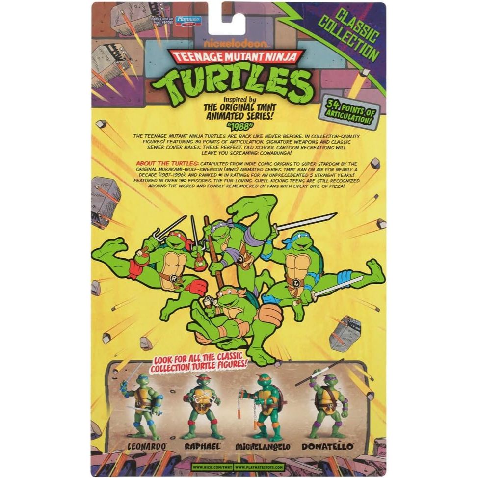 Teenage Mutant Ninja Turtles Bộ sưu tập cổ điển Leonardo Hình của Playmates Toys