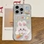 Cue Cầu Vồng Voi Trong Suốt Ốp Lưng Điện Thoại iPhone 16 15 14 13 12 11 Pro Max X Xr Xs Max 7 8 Plus