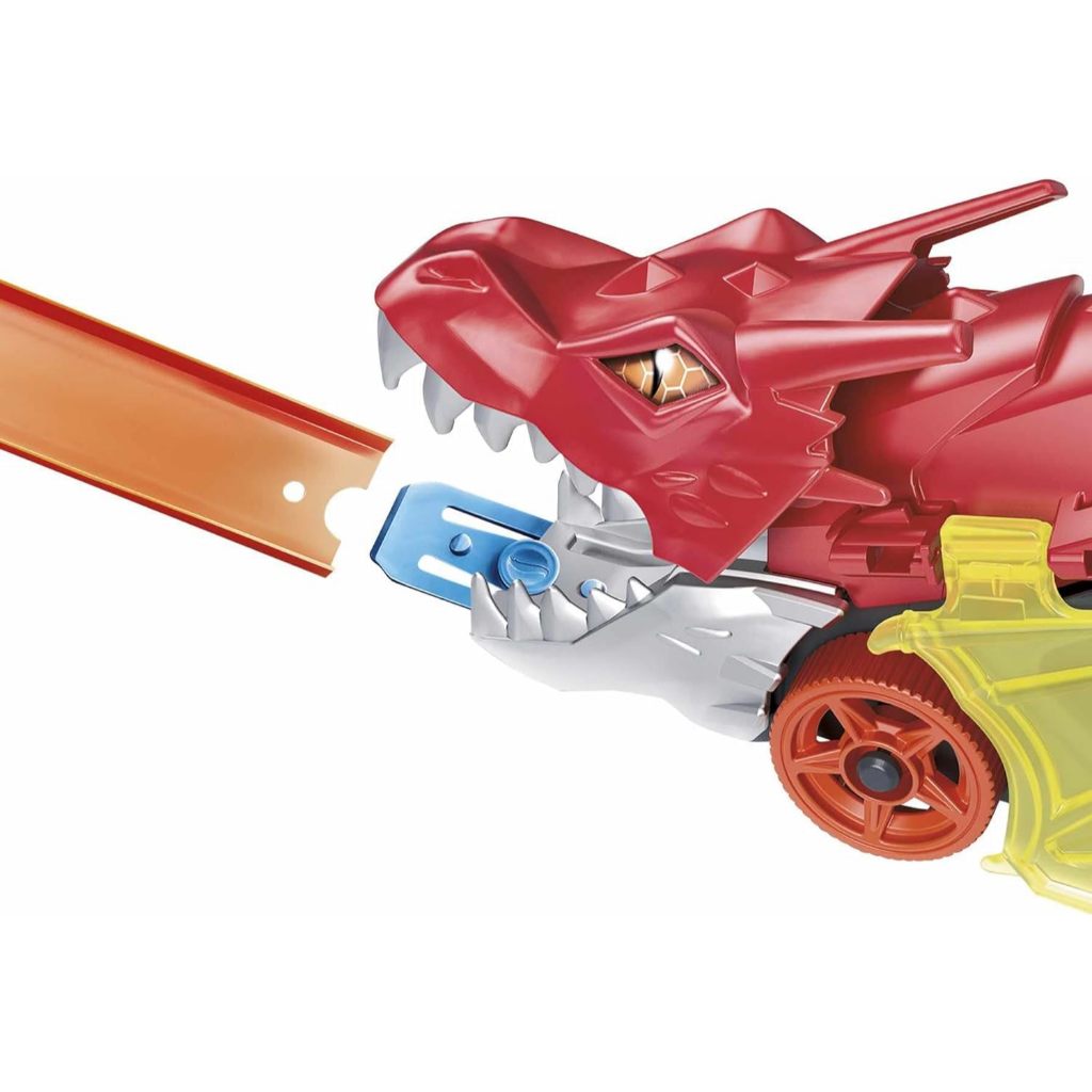 Bộ đường đua xe đồ chơi Hot Wheels Bộ vận chuyển phóng rồng thành phố & Xe tỷ lệ 1: 64, Cửa hàng lên đến 5 chiếc GTK42