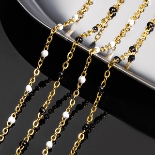 Dây chuyền nhỏ giọt bằng thép không gỉ 18k Dây chuyền vàng Trang sức tự làm Vòng cổ Vòng tay Phụ kiện