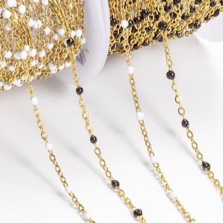 Dây chuyền nhỏ giọt bằng thép không gỉ 18k Dây chuyền vàng Trang sức tự làm Vòng cổ Vòng tay Phụ kiện