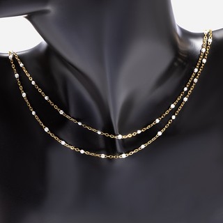Dây chuyền nhỏ giọt bằng thép không gỉ 18k Dây chuyền vàng Trang sức tự làm Vòng cổ Vòng tay Phụ kiện