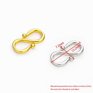 Thép không gỉ 18K Vàng S Khóa Trang Sức diy Clasps Phụ Kiện Handmade Vòng Cổ Vòng Tay Khóa