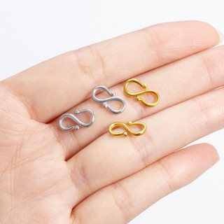 Thép không gỉ 18K Vàng S Khóa Trang Sức diy Clasps Phụ Kiện Handmade Vòng Cổ Vòng Tay Khóa