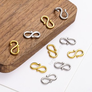 Thép không gỉ 18K Vàng S Khóa Trang Sức diy Clasps Phụ Kiện Handmade Vòng Cổ Vòng Tay Khóa