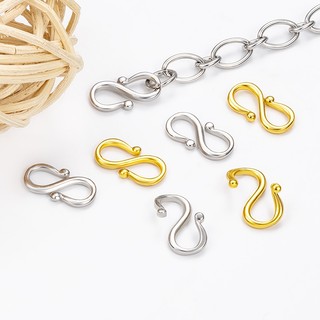Thép không gỉ 18K Vàng S Khóa Trang Sức diy Clasps Phụ Kiện Handmade Vòng Cổ Vòng Tay Khóa
