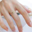 Nhẫn titan nữ không gỉ mạ vàng 18k thiết kế kiểu nhiều tầng nạm đá pha lê thời trang thanh lịch