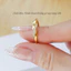 Nhẫn titan nữ không gỉ mạ vàng 18k thiết kế kiểu nhiều tầng nạm đá pha lê thời trang thanh lịch