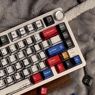 Comic Wind Keycaps PBT Dye-sub Cherry Profile Keycap Custom Keycaps Tương thích với Cherry Gateron MX Switch