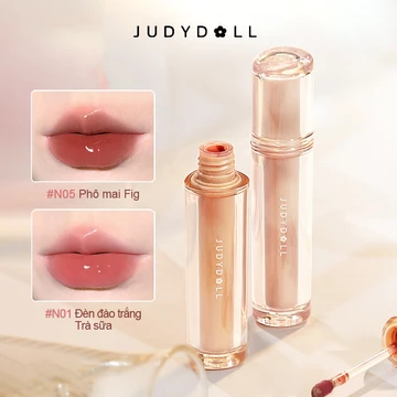 Judydoll Iced Tea Watery Lip Gloss Lip tint Plump môi bóng Không dính Nhẹ trên môi