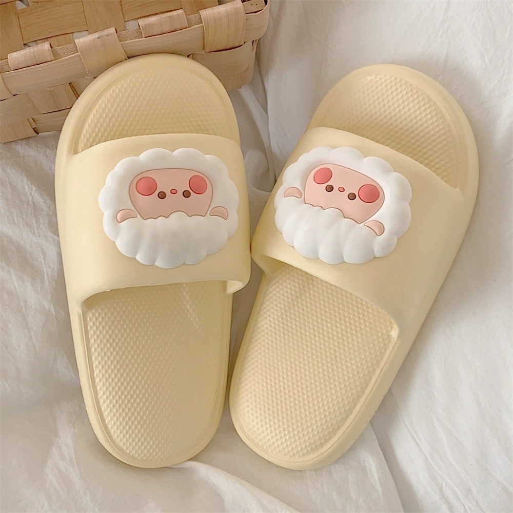 Dép lê nữ nam Heo con dễ thương Dép lê phòng tắm đế mềm chống trượt trong nhà Nhiều mẫu hoạt hình