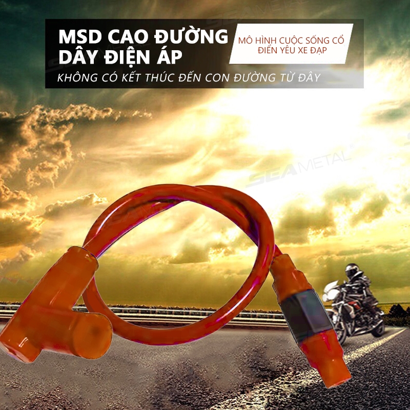 dây tăng áp xe máy SEAMETAL Cuộn dây đánh lửa xe máy đa năng Bugi Cáp nguồn gắn mọi loại xe thông
