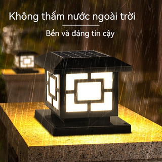 CANMEIJIA LED đèn cổng năng lượng mặt trời 4 màu đèn sân vườn  Ip65 chống nước Với điều khiển từ xa đèn ngoài trời LED Đèn trang trí sân vườn cho hàng rào gia đình Sân trong